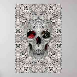 Póster Lace Skull 2
