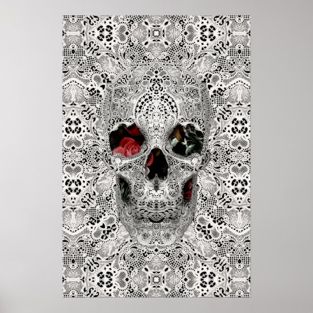 Póster Lace Skull 2 (Frente)