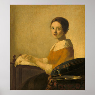 Póster Lacemaker - Poster Bella Artes Johannes Vermeer