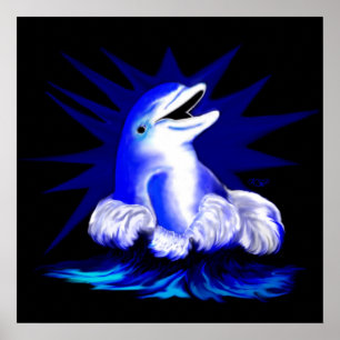 Póster Lachender Delfin