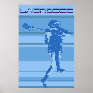 Póster Lacrosina de época Poster a rayas