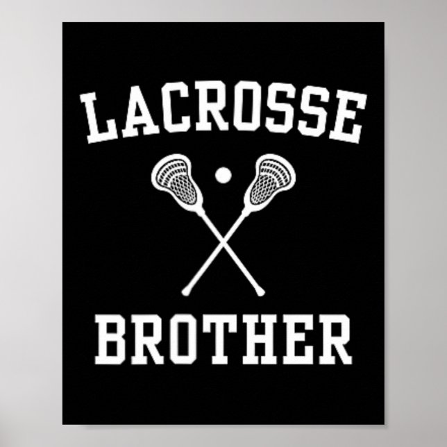 Póster Lacrosse Brother Left Chest Logo Lacrosse Player L (Frente)