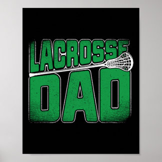 Póster Lacrosse Dad - Láminas Lacrosse Y Regalos