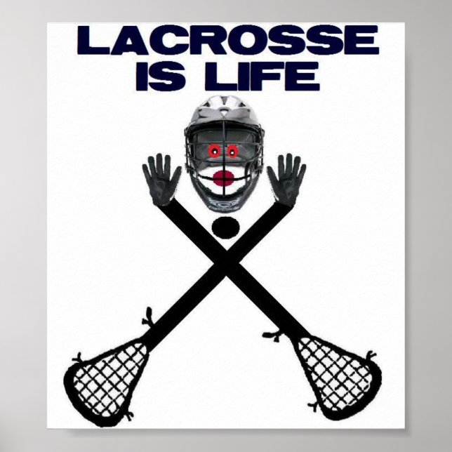 Póster Lacrosse es la vida (Frente)