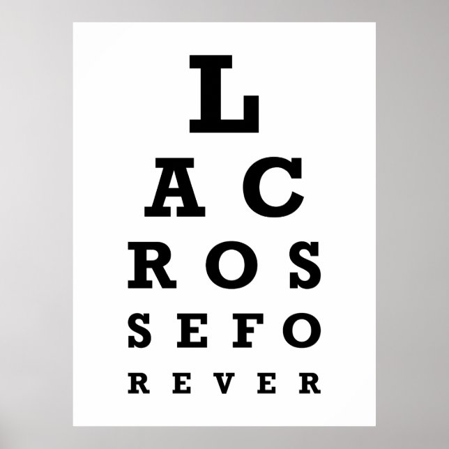 Póster Lacrosse Forever Print - Grande (Frente)