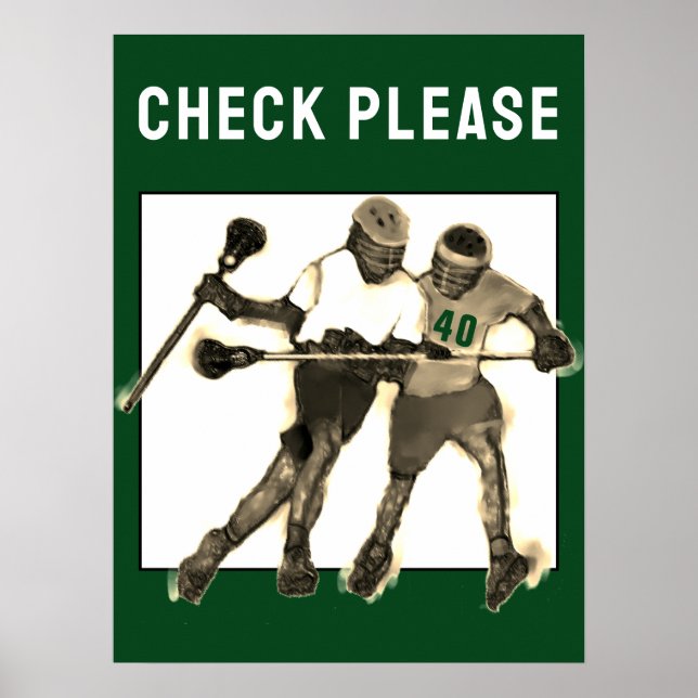 Póster Lacrosse Genial (Frente)