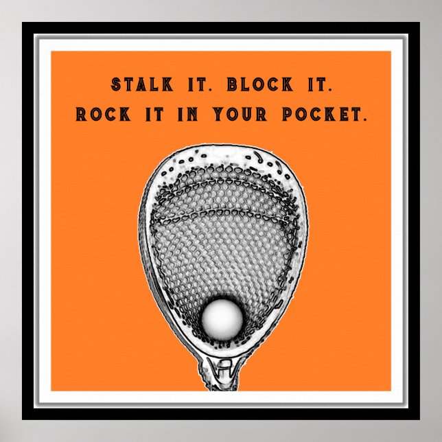 Póster Lacrosse Goalie (Frente)