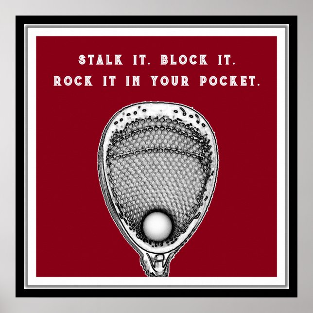 Póster Lacrosse Goalie (Frente)