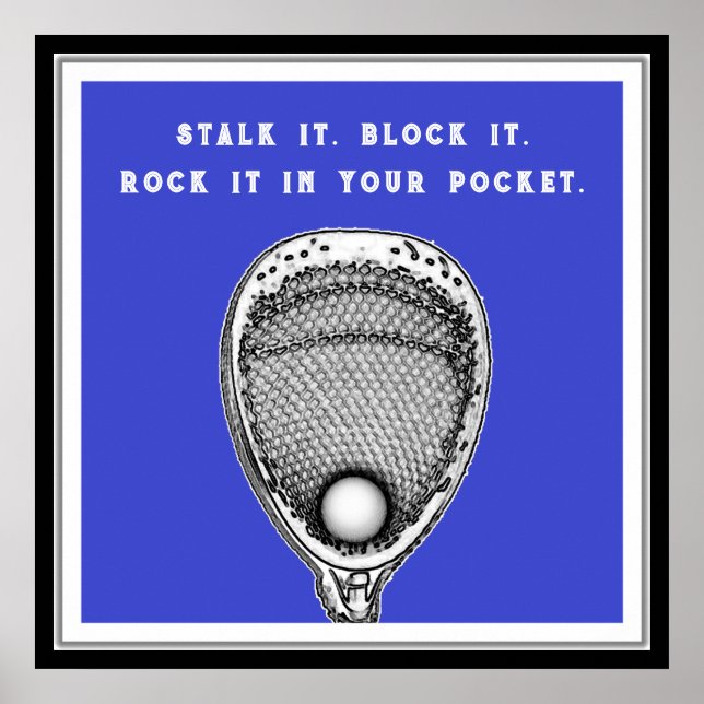 Póster Lacrosse Goalie (Frente)