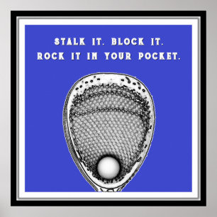 Póster Lacrosse Goalie