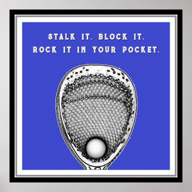 Póster Lacrosse Goalie (Frente)