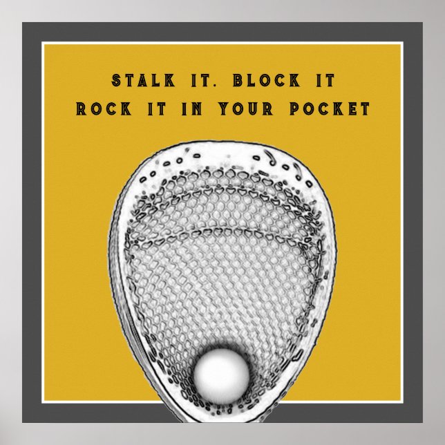 Póster Lacrosse Goalie Poster (Frente)