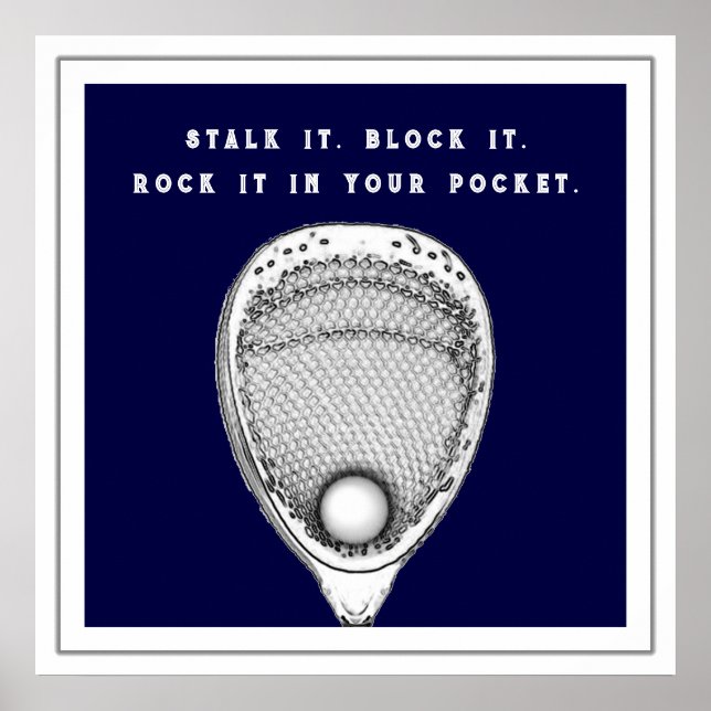 Póster Lacrosse Goalie Poster (Frente)