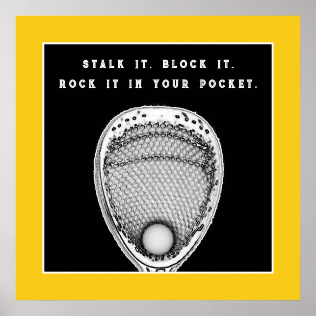 Póster Lacrosse Goalie Poster (Frente)