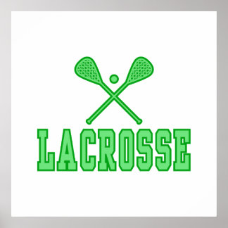 Póster Lacrosse Green