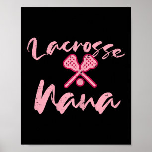 Póster Lacrosse Nana Cute Mom Abuela Sports Grandma