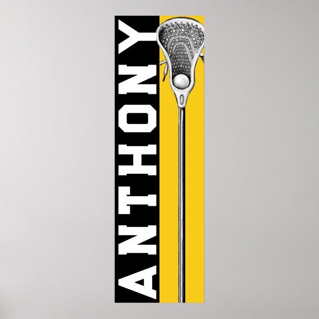 Póster Lacrosse Personalizado (Frente)