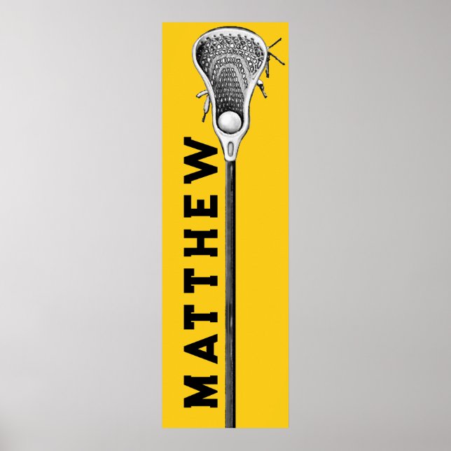 Póster lacrosse personalizado (Frente)
