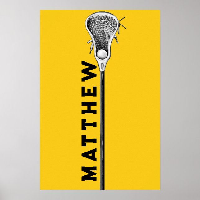 Póster lacrosse personalizado (Frente)