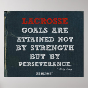Póster Lacrosse Poster for Perseverance!