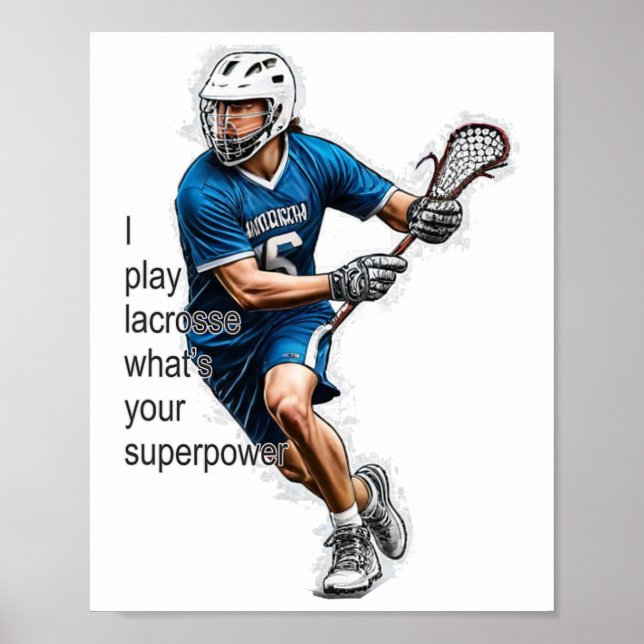 Póster Lacrosse Power (Frente)