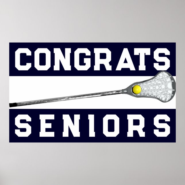 Póster Lacrosse Senior Night (Frente)