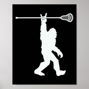 Póster Lacrosse-shirt Vintage Lax Bigfoot Sasquatch Juven