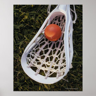 Póster Lacrosse Stick y Ball