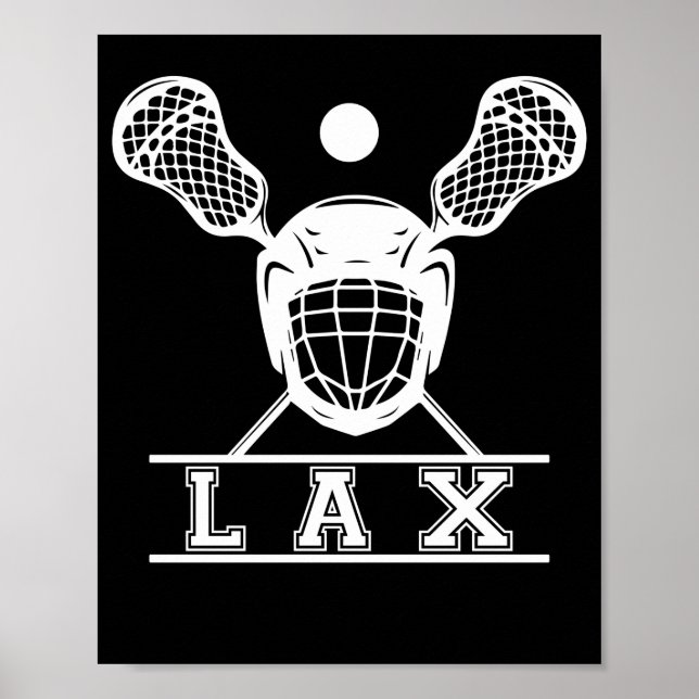 Póster Lacrosse Sticks Emblem for LAX Players (Frente)