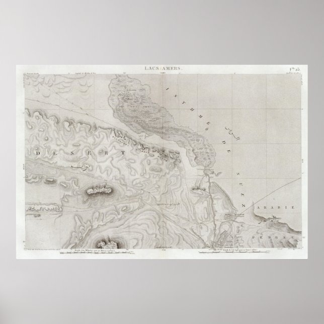 Póster Lacs Amers, Egipto (Frente)