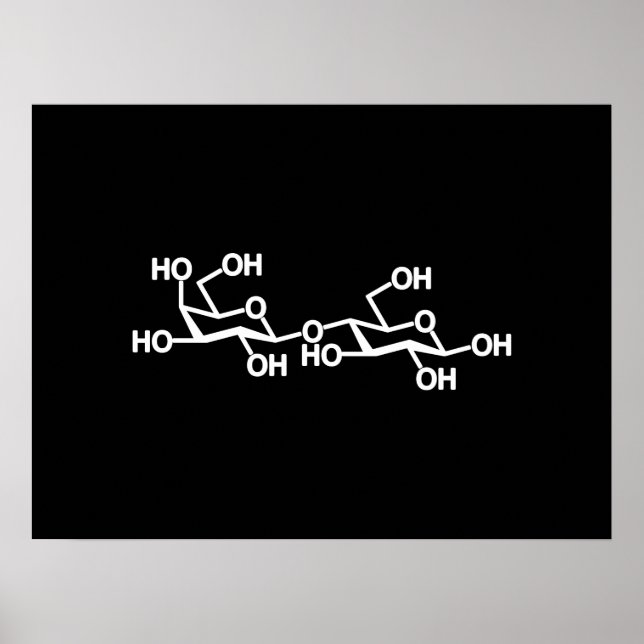 Póster Lactose Milk Structure (Frente)