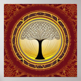 Póster Lacy Tree of Life Poster