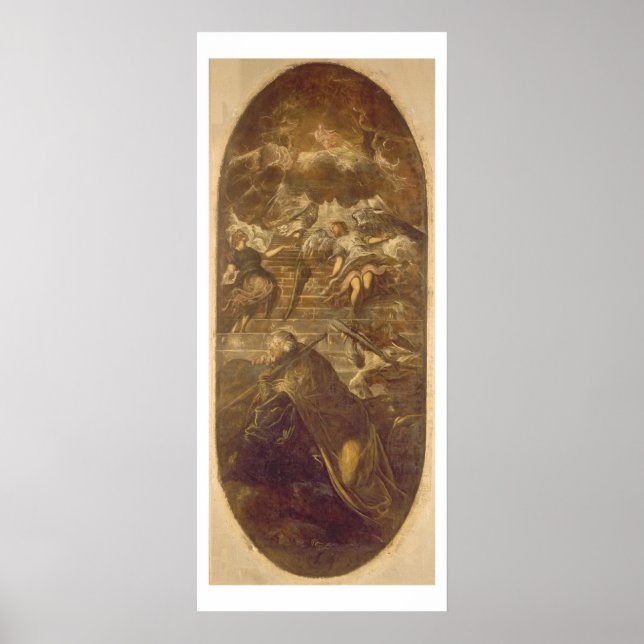 Póster Ladder de Jacob (aceite sobre lienzo) (Frente)