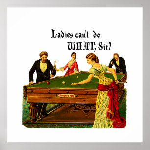 Póster Ladies can't do What?