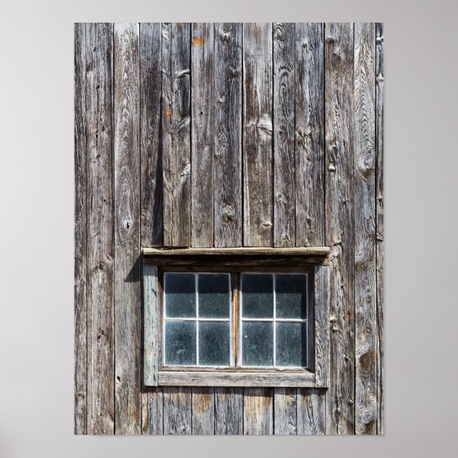 Póster Lado del granero con ventana (Frente)