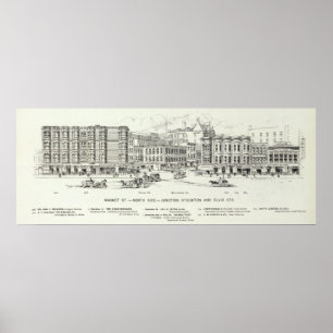 Póster Lado norte Stockton y Ellis del mercado