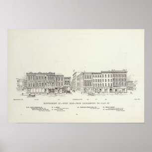 Póster Lado oeste Sacramento de Montgomery y arcilla