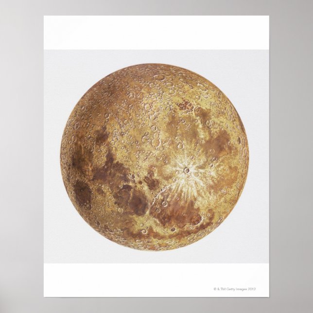 Póster Lado oscuro de la luna, ilustracion (Frente)