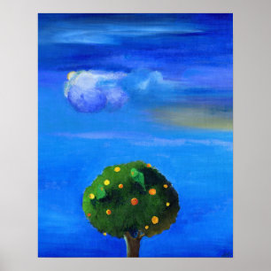 Póster Lado positivo sobre el árbol anaranjado 2012