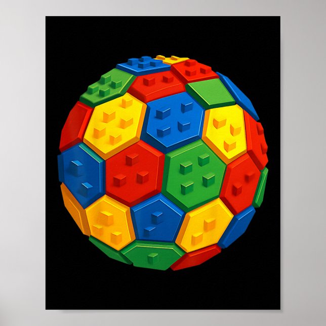 Póster Ladrillos de construcción Bloques de ladrillo Fan  (Frente)