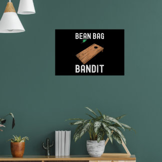 Póster Ladrón de Bolsa de Frijoles Cornhole