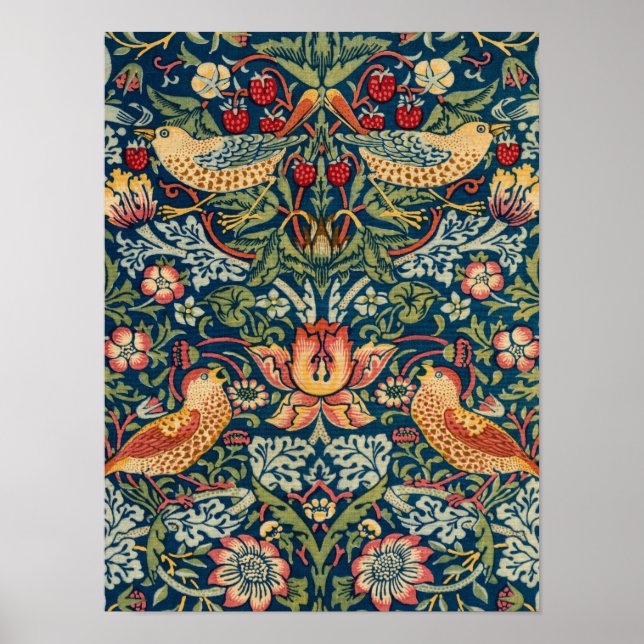 Póster Ladrón de fresa por William Morris (Frente)