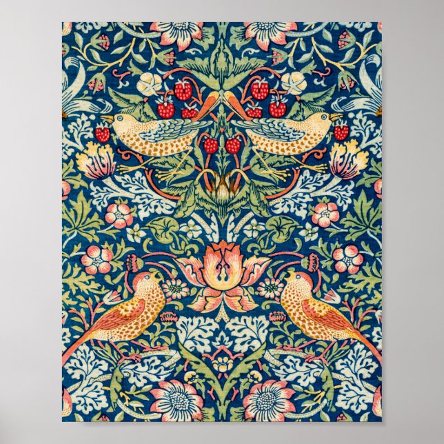 Póster Ladrón de fresa, William Morris (Frente)