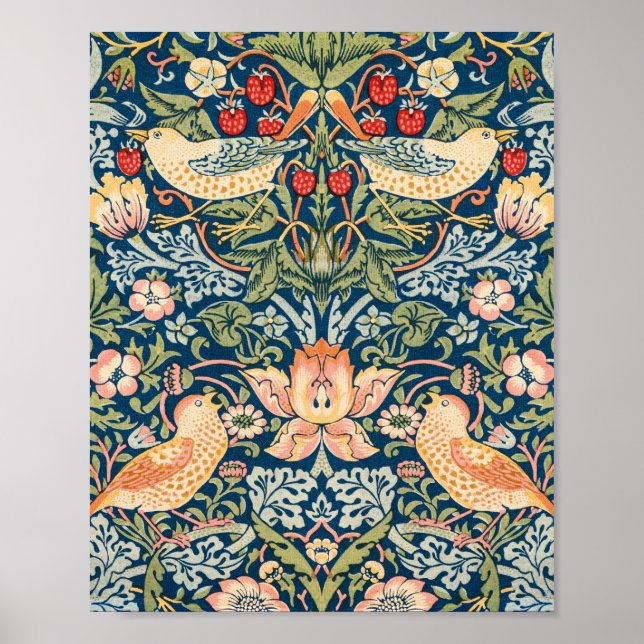 Póster Ladrón de Fresas, William Morris 1834-1896 -Pequeñ (Frente)
