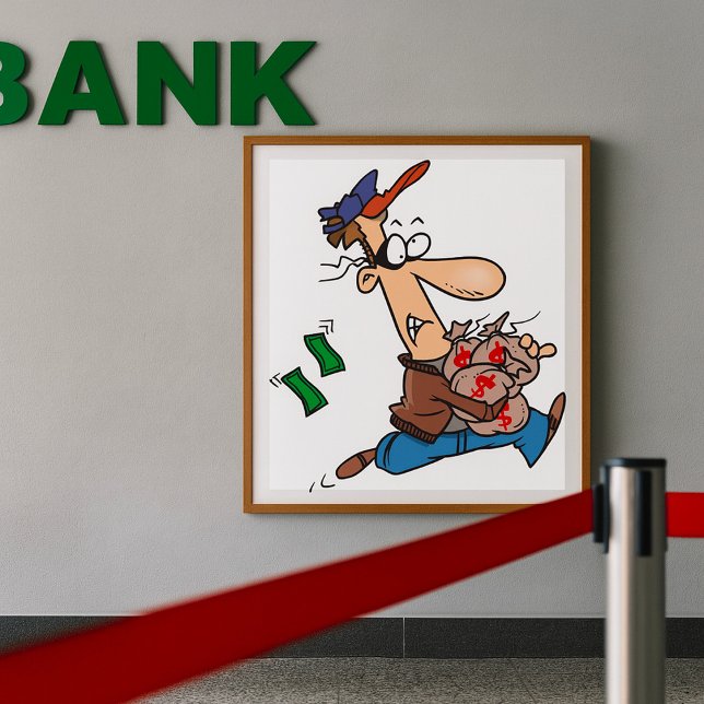 Póster Ladrón robando dinero (Subido por el creador)