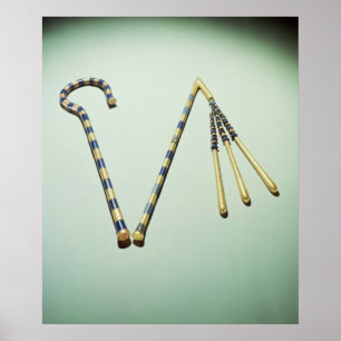 Póster Ladrón y mayal, de la tumba de Tutankhamun