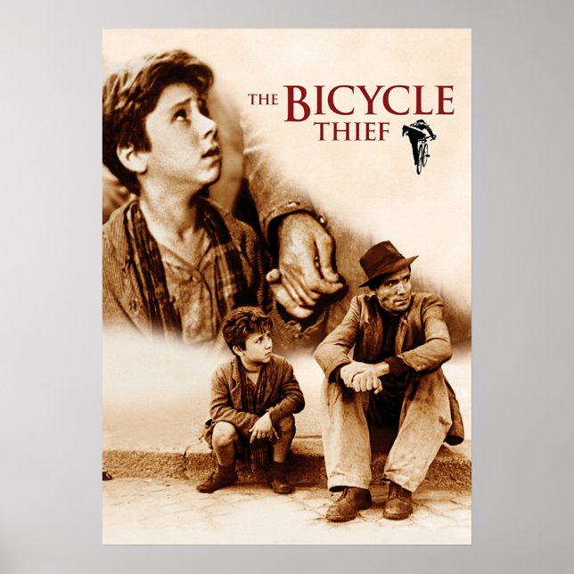 Póster Ladrones de bicicletas Vittorio De Sica (Frente)