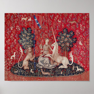 Póster Lady and Unicorn Medieval Tapestry Sight