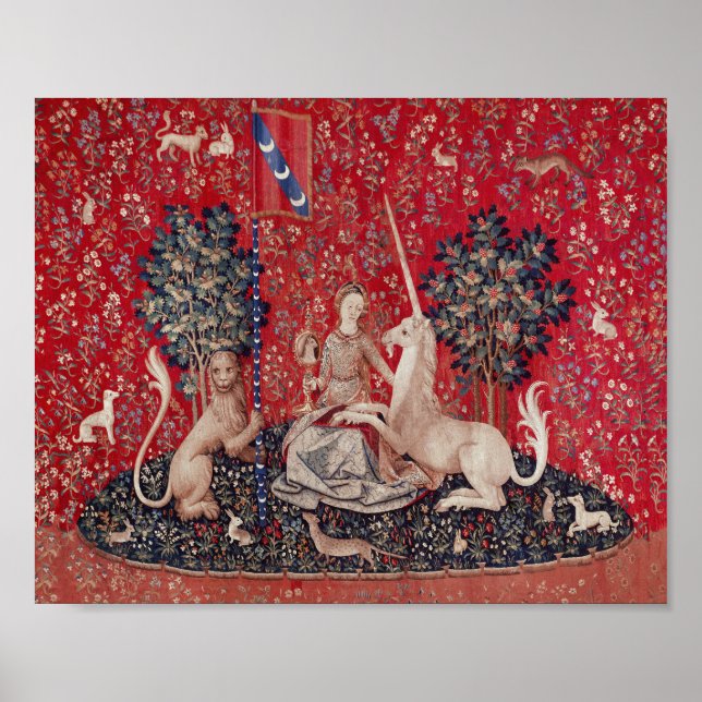 Póster Lady and Unicorn Medieval Tapestry Sight (Frente)