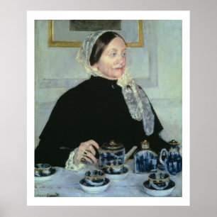 Póster Lady at the Tea Table, 1885 (oil on canvas)